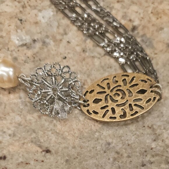 NECKLACE WITH VARIOUS BEADS BY CHICO'S - Picture 9 of 11